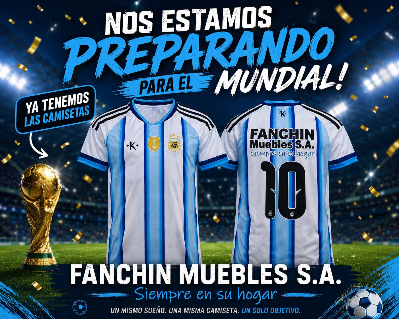 Fanchin Muebles ya vive la pasión mundialista con promociones y sorteos especiales