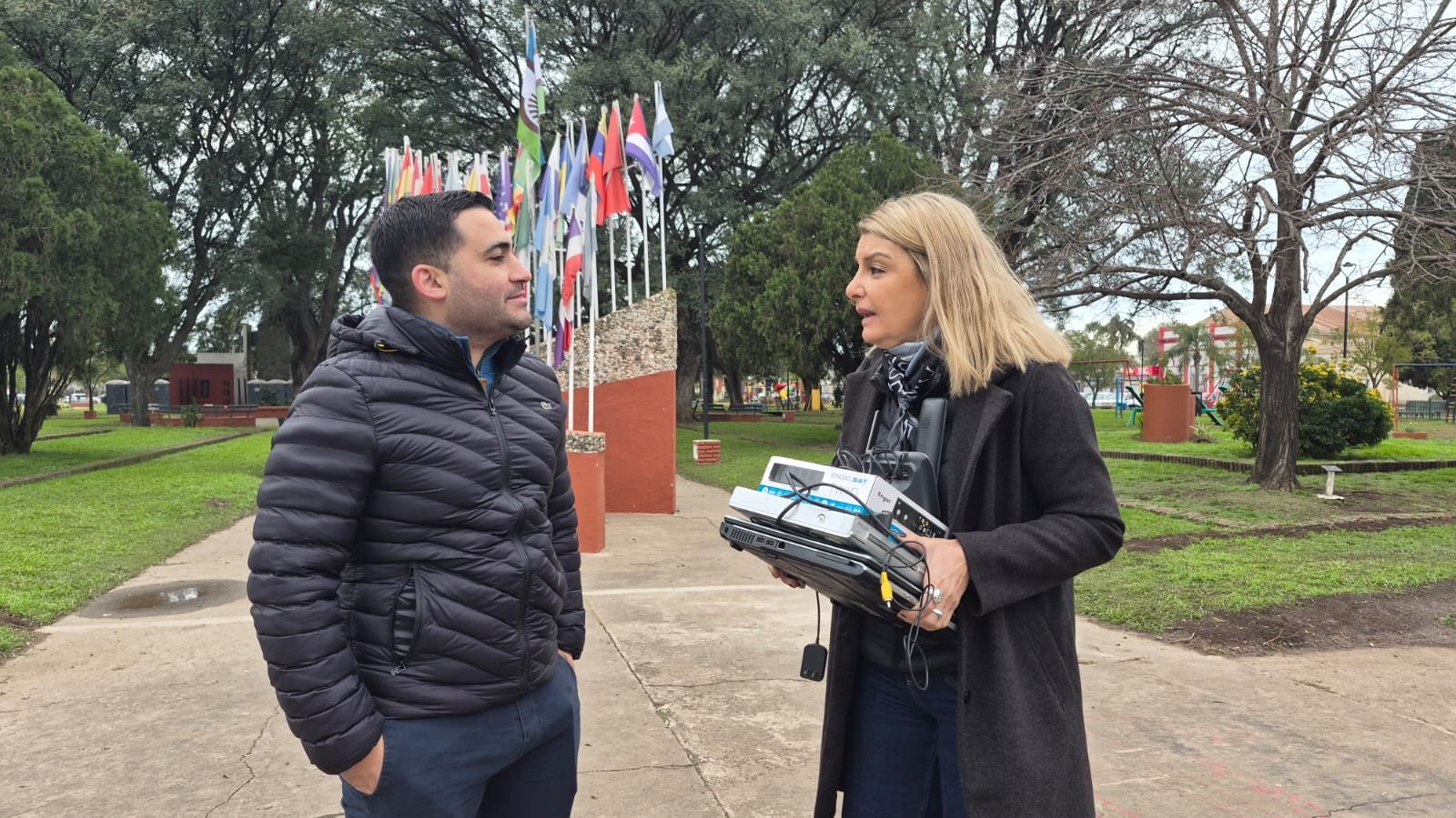 El Punto Verde Móvil llegó a María Juana para promover el reciclaje