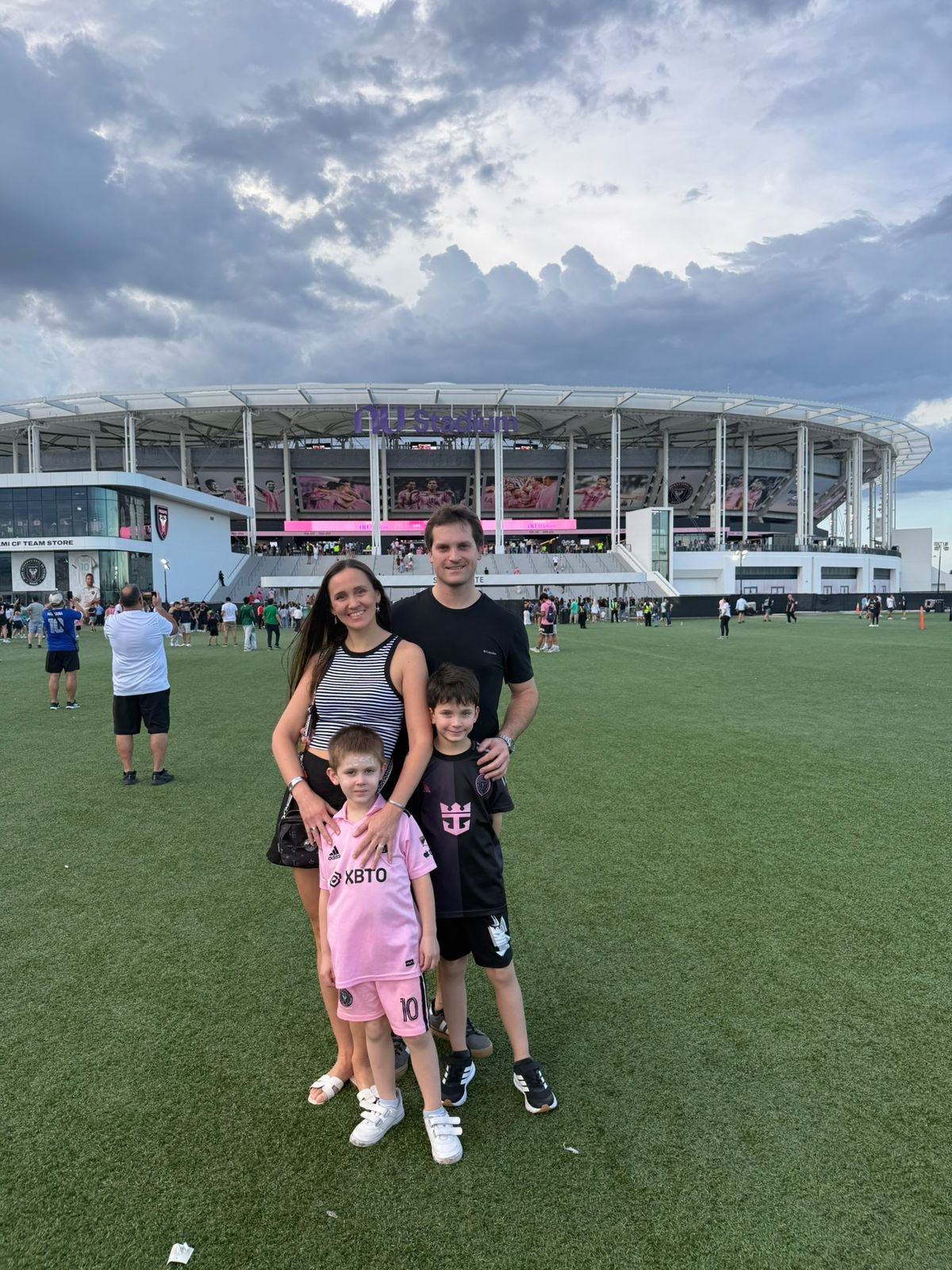 De María Juana a Miami: una familia vivió el sueño de ver a Messi en vivo